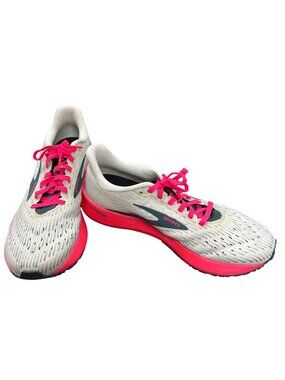 Brooks Hyperion Temple wms gray beige pink running sneakers sz 9.5B SKU 10,009